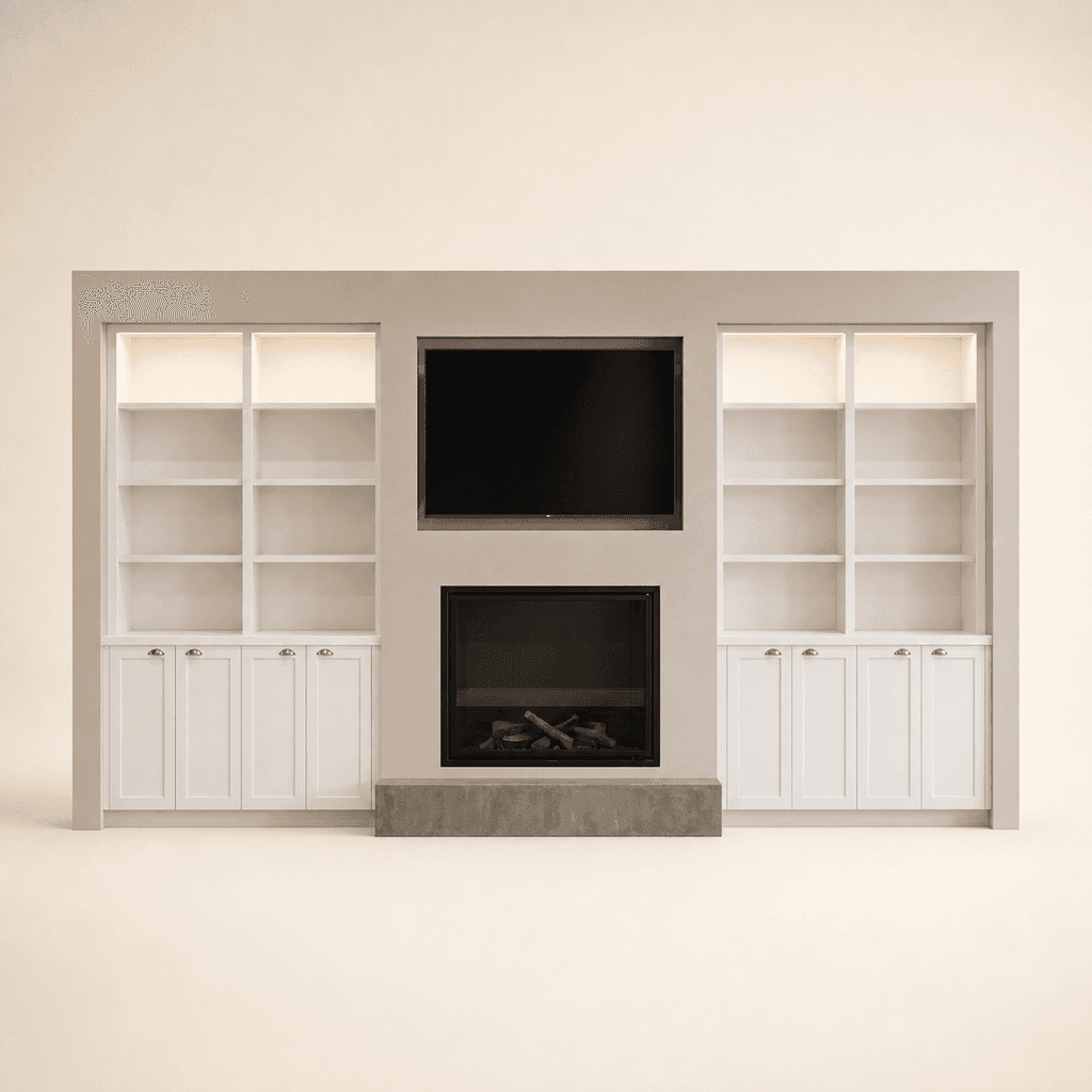 Montauk Fireplace Wall Unit