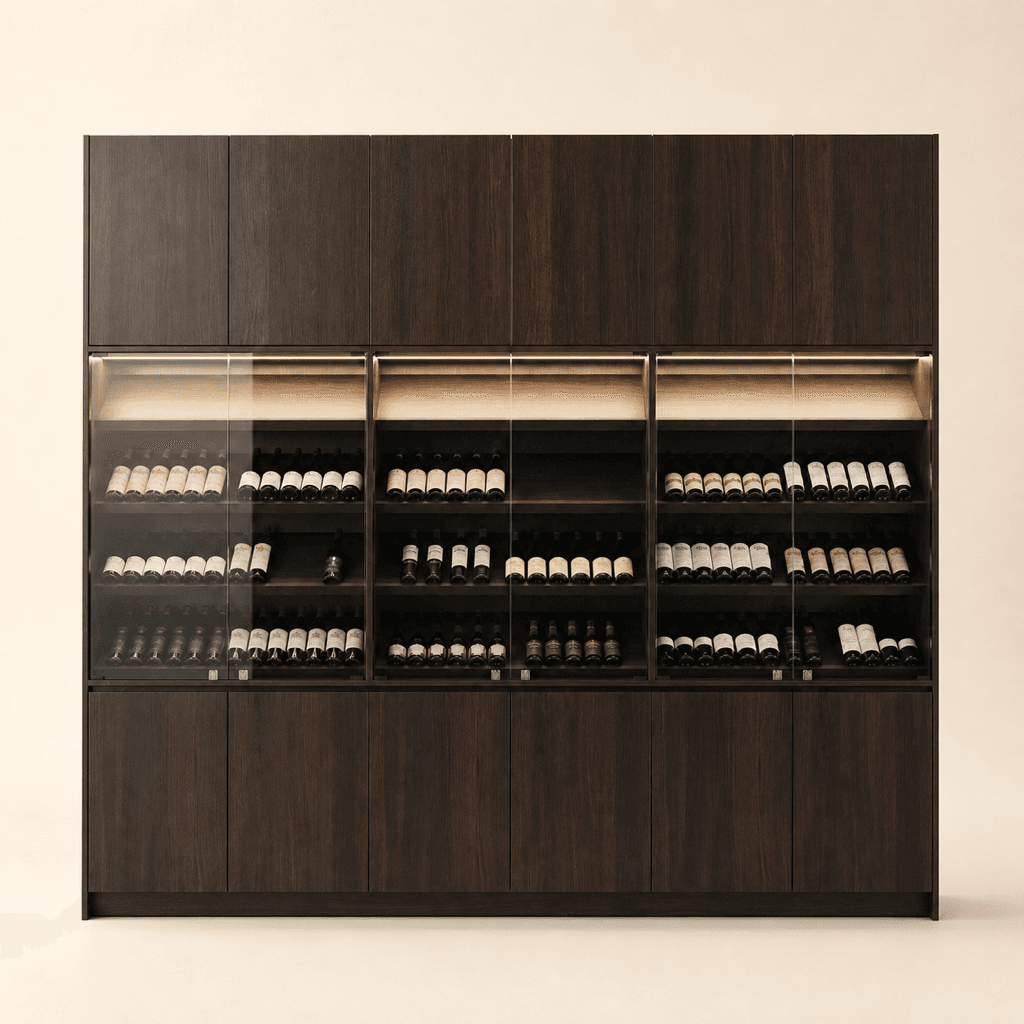 Vintara Wine Display Wall Unit
