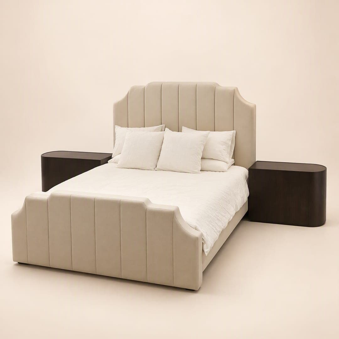 Lorne Upholstered Bed, design render
