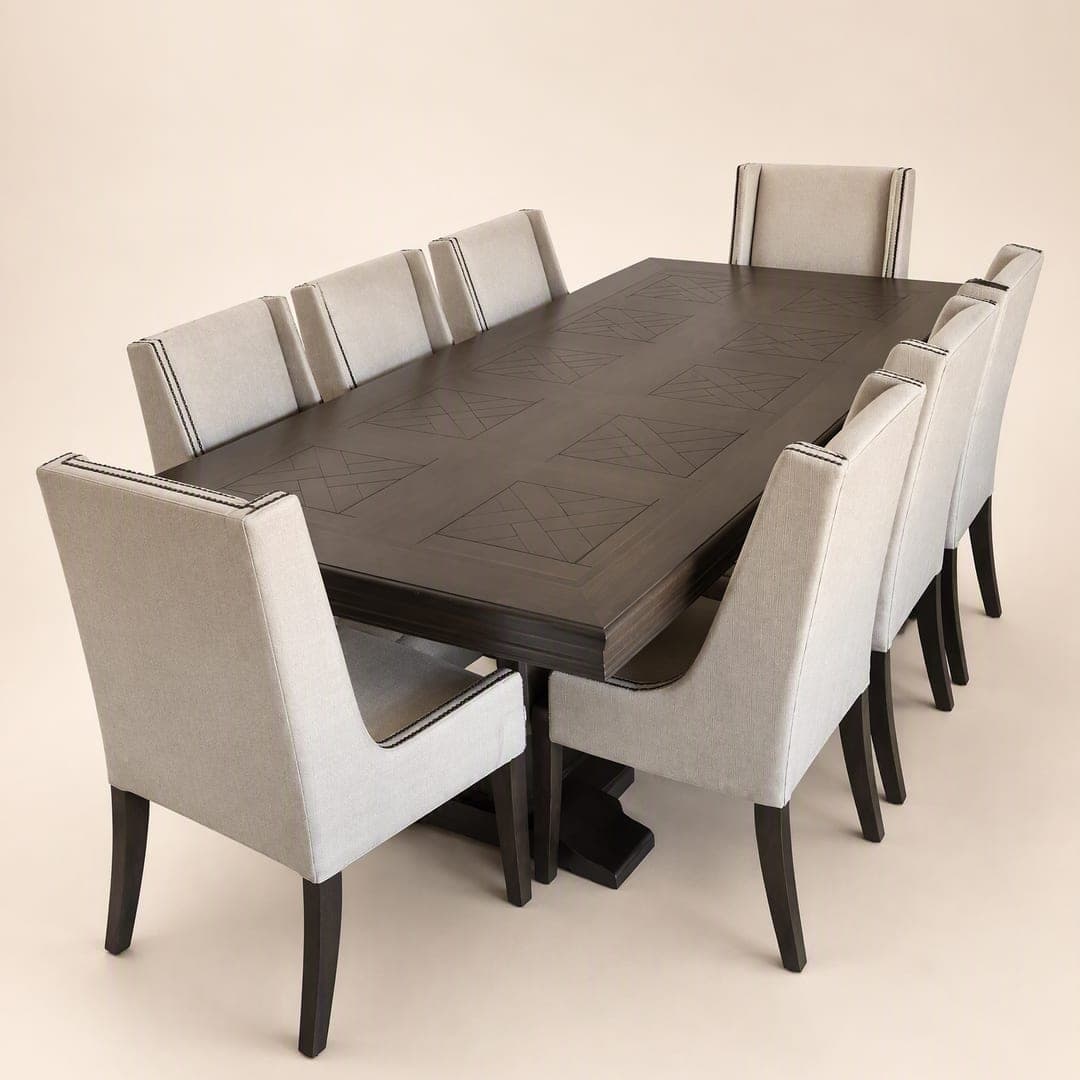 Mittagong Parquetry Dining Table, design render