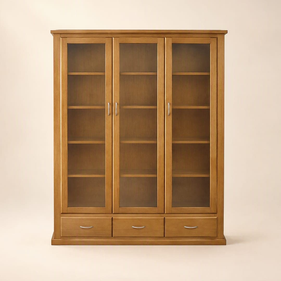 Ross Glass-Door Bookcase, design render