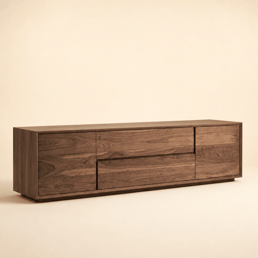 Axiom Low Line TV Unit in American Walnut