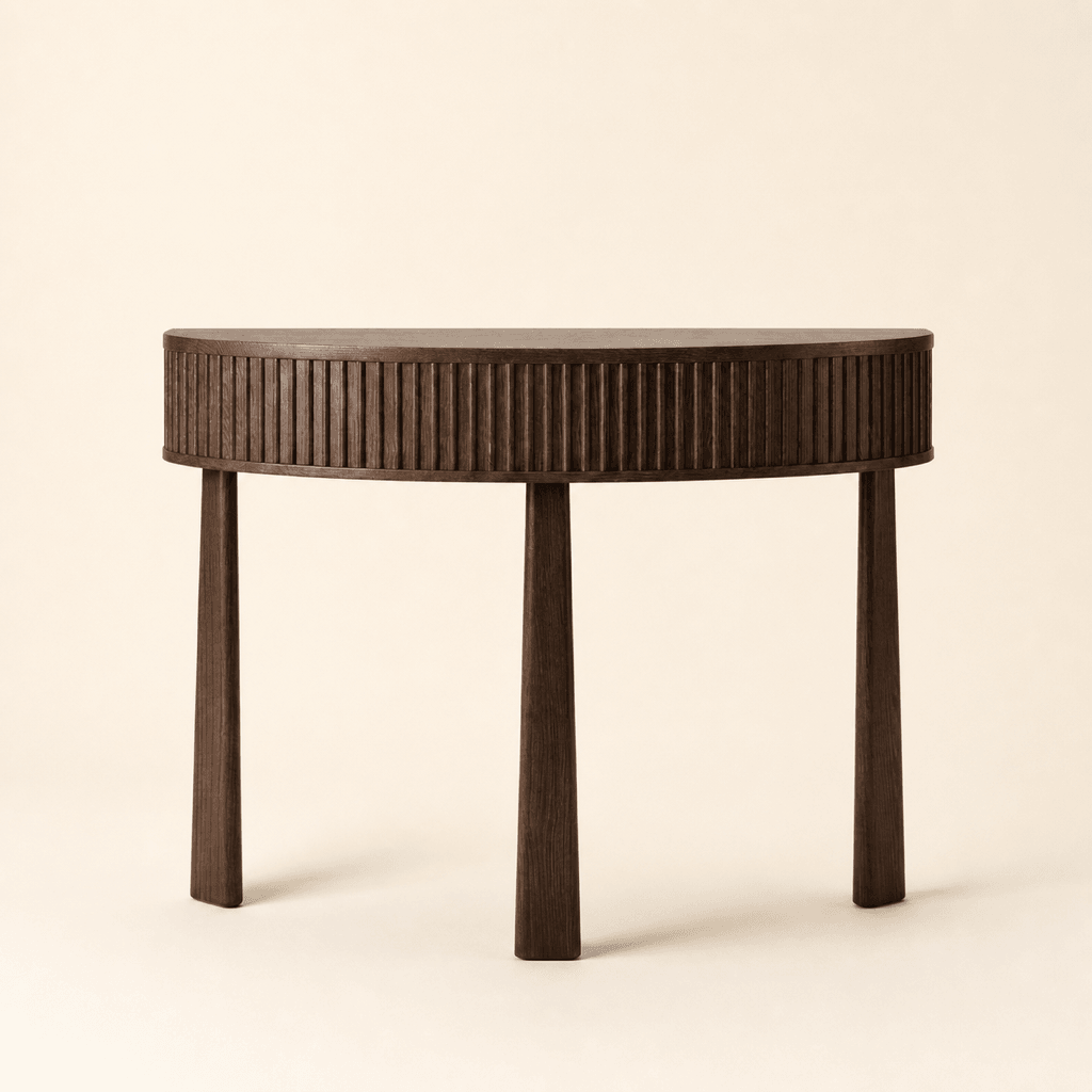 Axis Curve Console Table in Tasmanian Oak