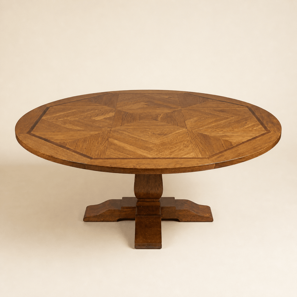 Beaumont Round Dining Table in American Oak