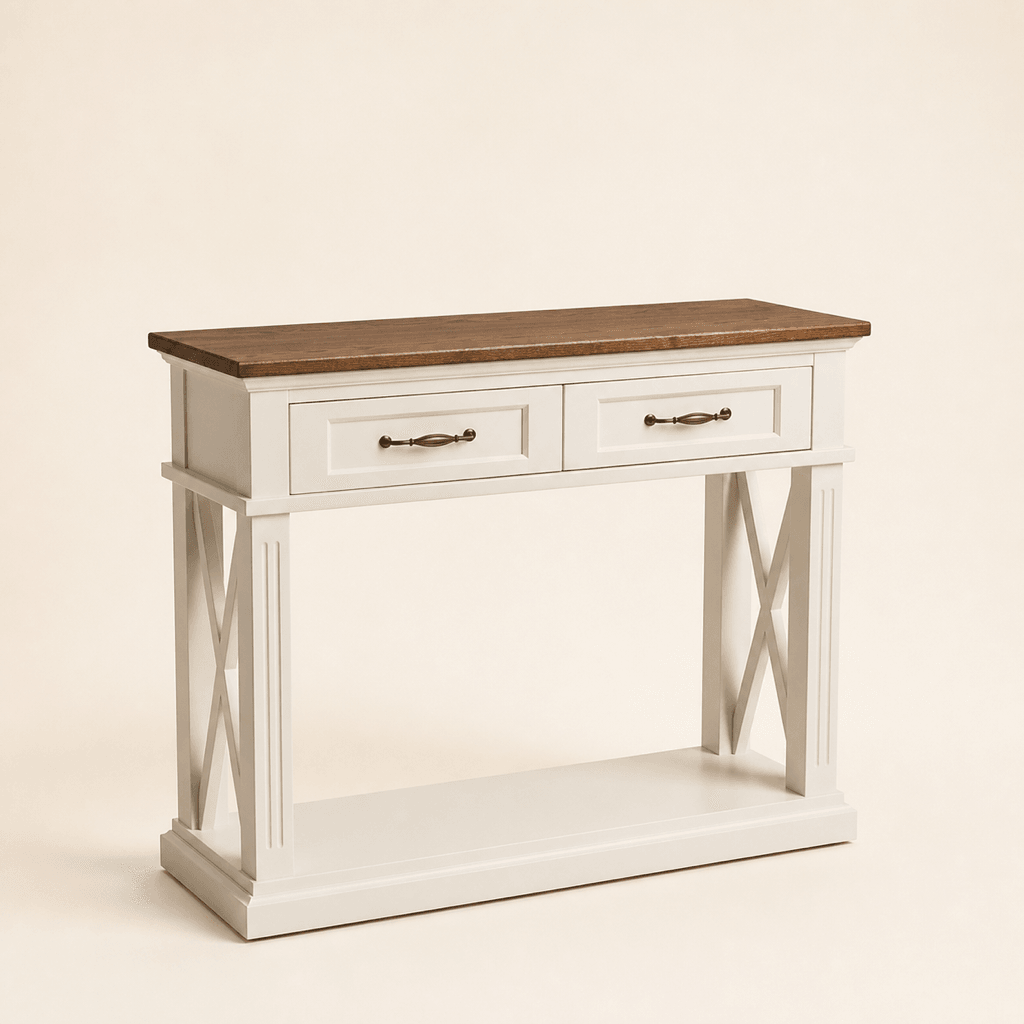 Brighton 2 Drawers Console Table in Tasmanian Oak