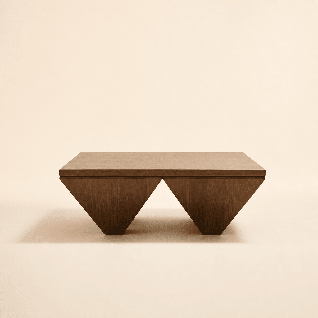 Pyramid Walnut Coffee Table in American Oak