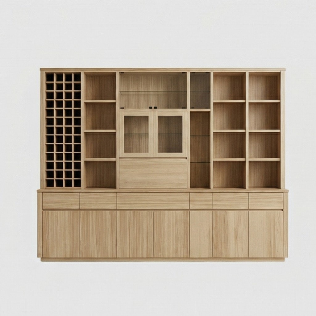 Elin Wall Unit in Tasmanian Oak