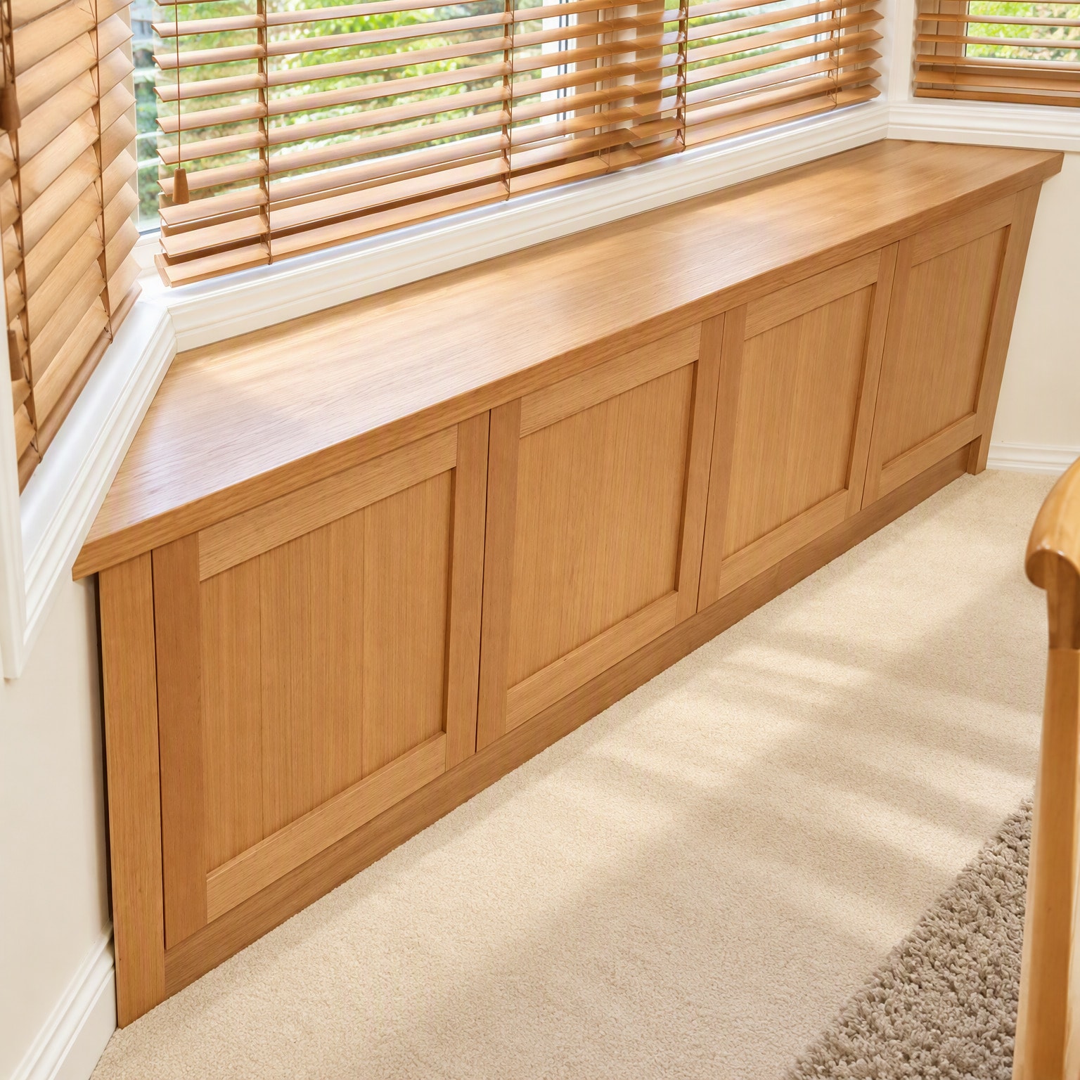 Clovelly Window Seat Cabinet in Tasmanian Oak