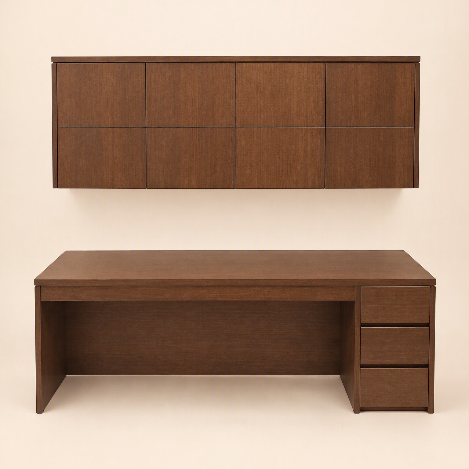 Hurstville Desk with Hutch in American Oak