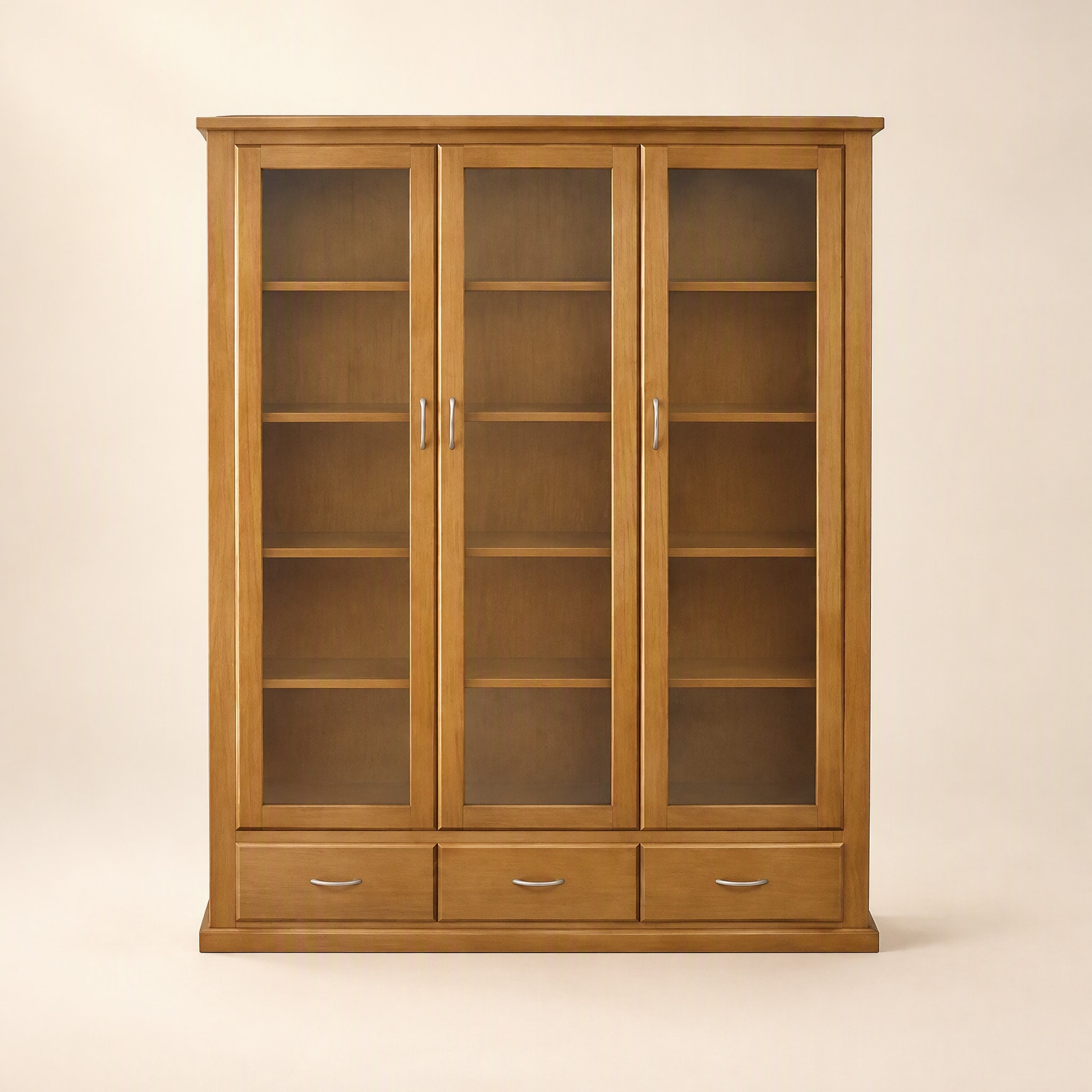 Ross Glass-Door Bookcase in Tasmanian Oak