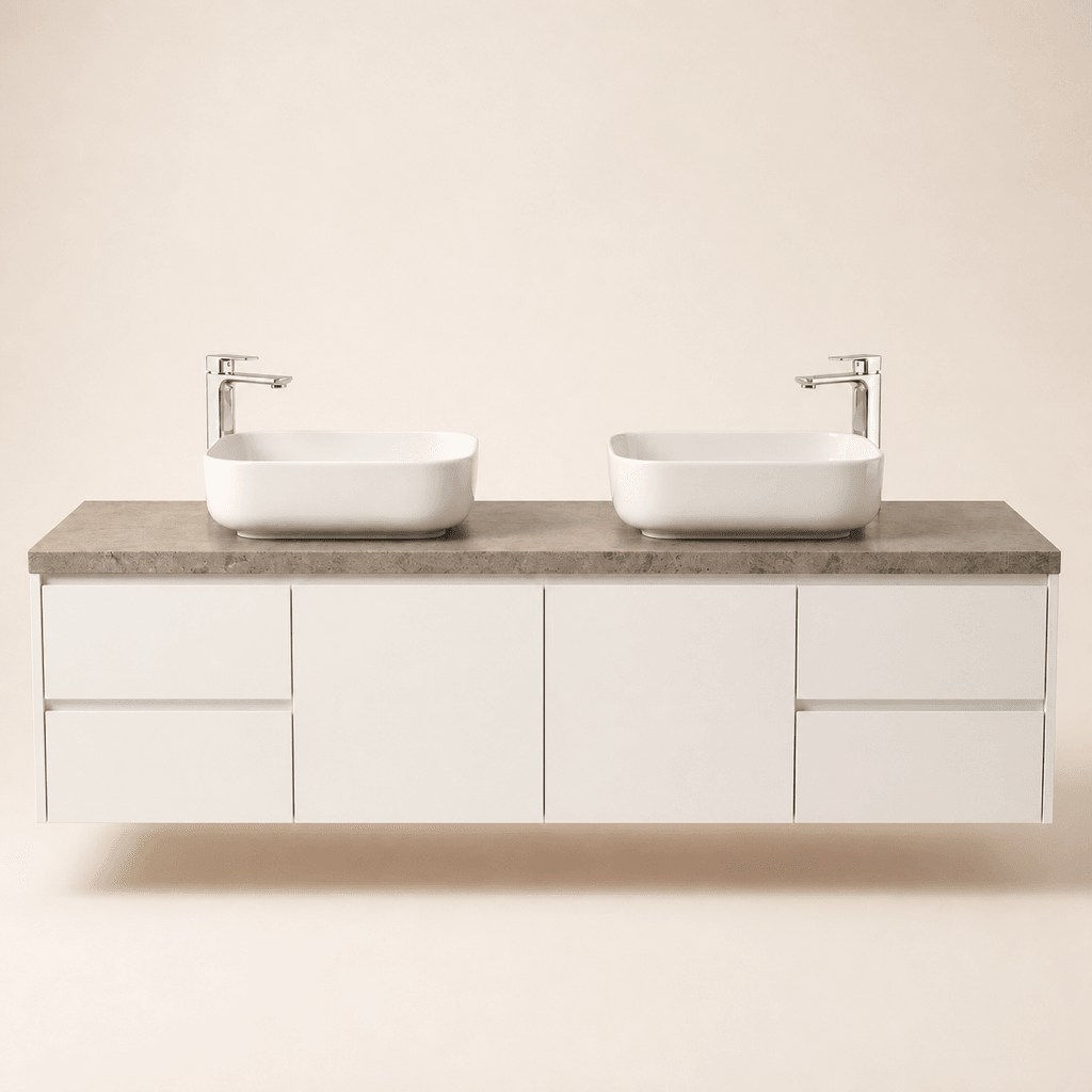 Aurelia Floating Vanity in Painted MDF