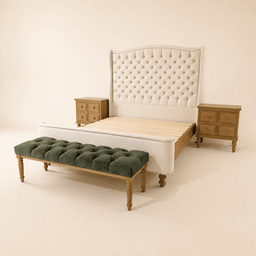 Camille Bed in American Oak