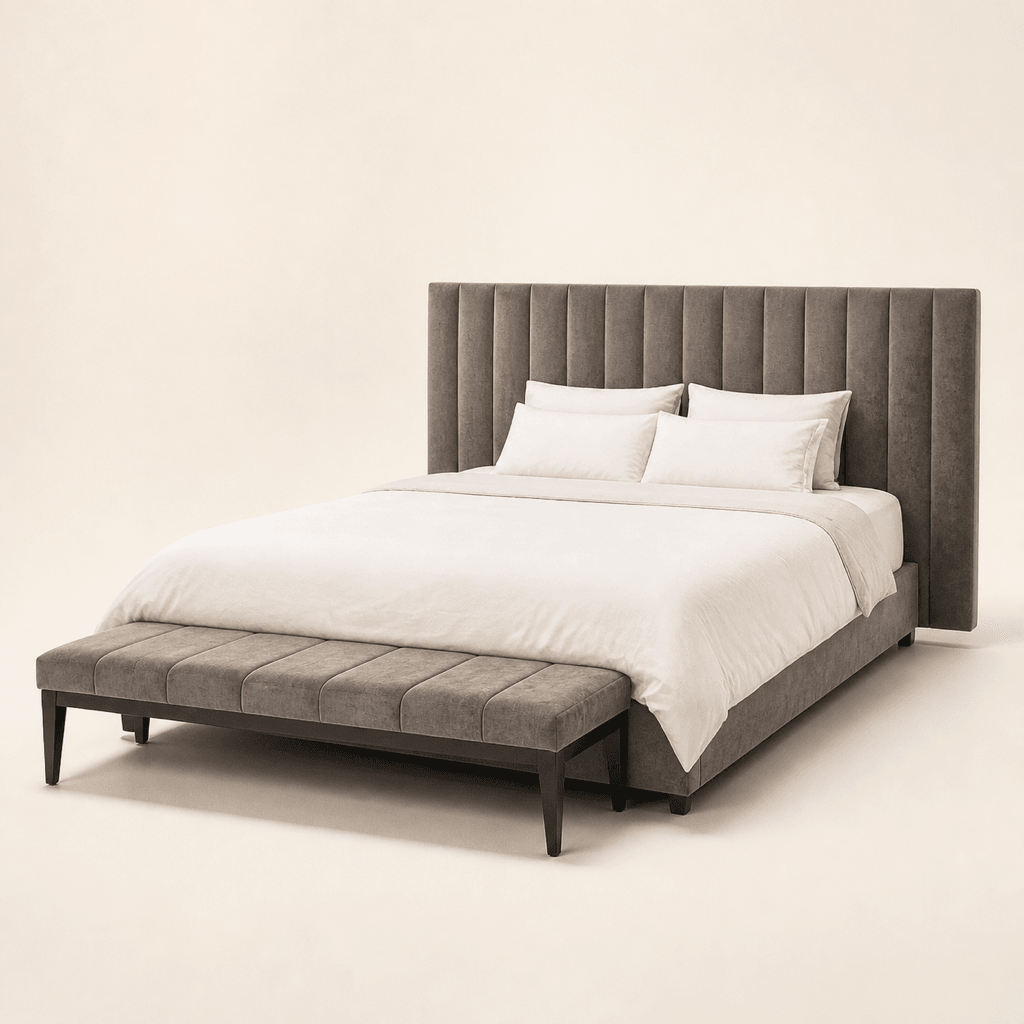 Stirling Channel Bed, upholstered